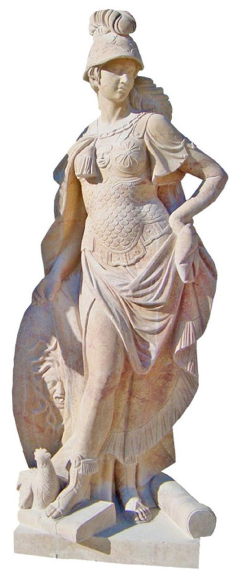 Casa Padrino Antik Stil Marmor Skulptur Römerin Beige H. 200 cm