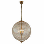 Casa Padrino Barock Kristall Kronleuchter Gold Ø 61 x H. 80 cm - Barock Leuchten