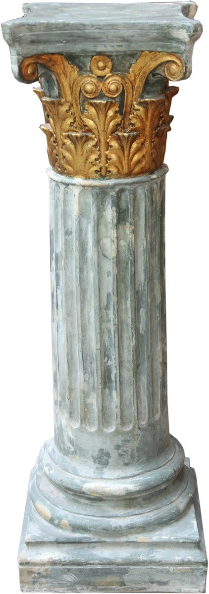 Colonna barocca Casa Padrino oro / verde 82,5 x 28 cm - Colonna stile antico
