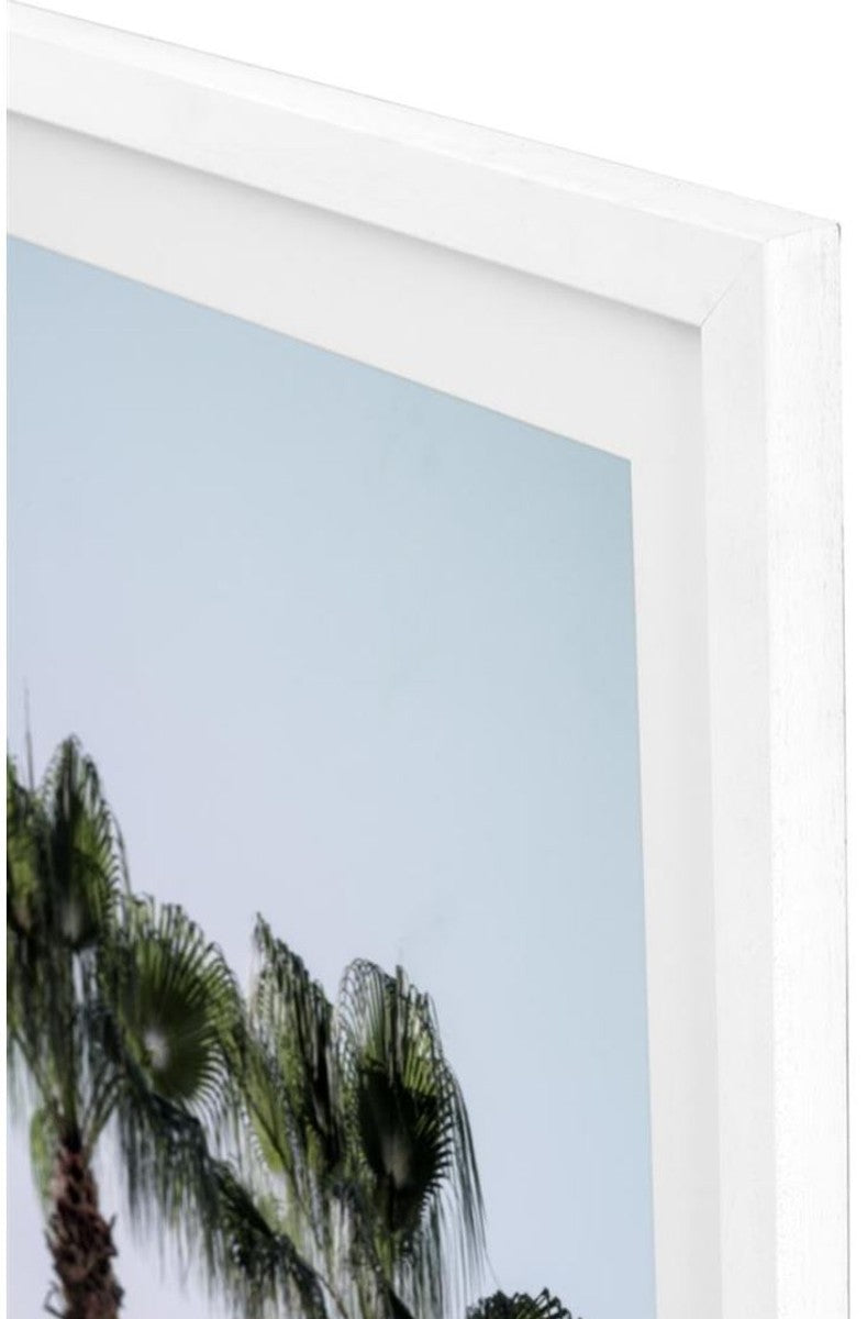 Casa Padrino Luxus Bilder / Kunstdruck Set Palmen Mehrfarbig / Weiß 75 x H. 104,5 cm - Wanddekoration