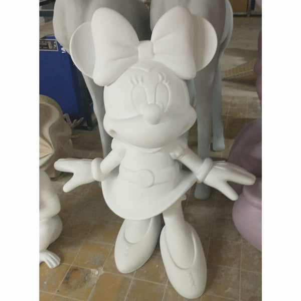 Casa Padrino Escultura Decorativa Blanco Al. 110 cm - Figura Decorativa Grande de Dibujos Animados
