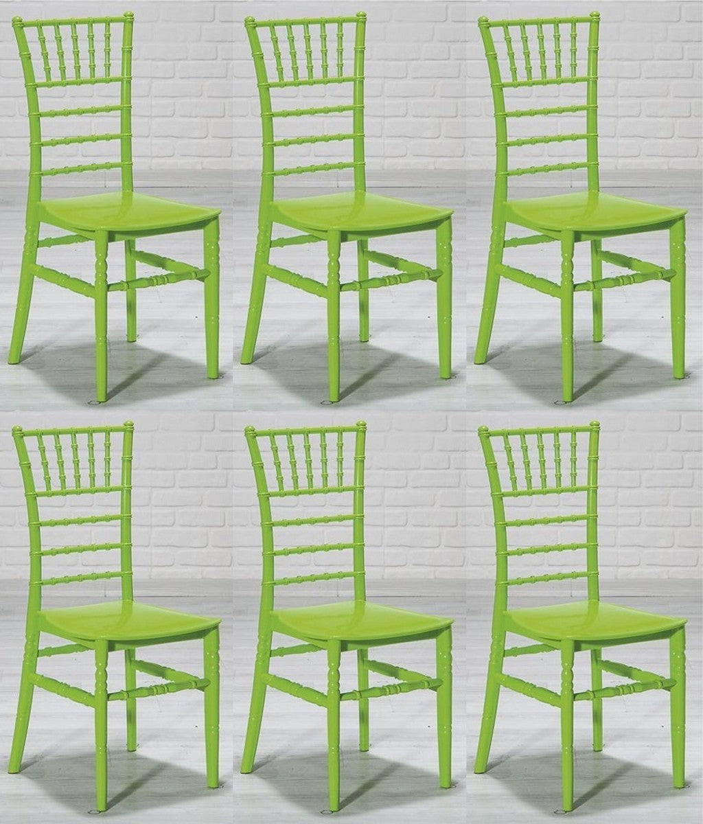 Casa Padrino Designer Acryl Stuhl Set Grün 40 x 46 x H. 92,5 cm - Esszimmerstühle - Acryl Esszimmer Möbel