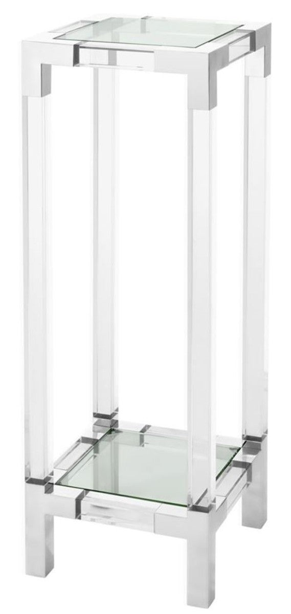 Casa Padrino argent table de luxe 35 x 35 x H. 100 cm - Luxe mobilier design