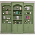 Casa Padrino Landhausstil Bücherschrank 3er Set Hellgrün - Landhausstil Möbel