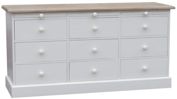 Casa Padrino commode style country blanc / naturel 158 x 48 x H. 79 cm - Mobilier de Style Country 