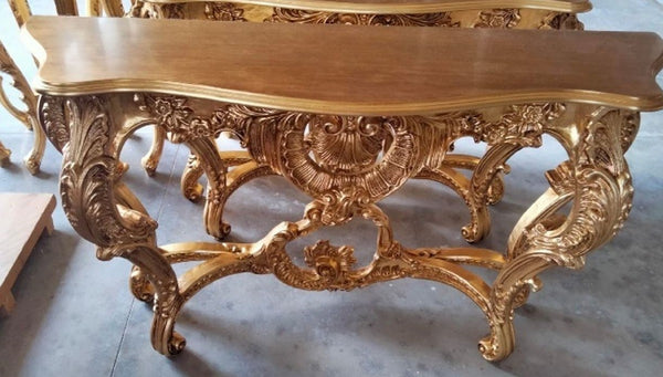 Casa Padrino luxury baroque console gold - Magnificent solid wood console table - Baroque Furniture - Luxury Quality - Made in Italy
