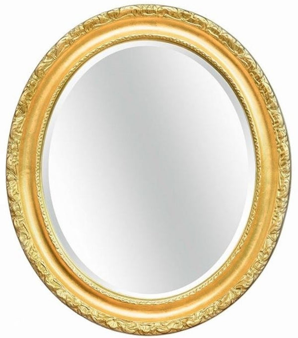 Casa Padrino luxury baroque mirror gold 64 x 6 x H. 84 cm - Oval wall mirror in baroque style - Baroque Furniture