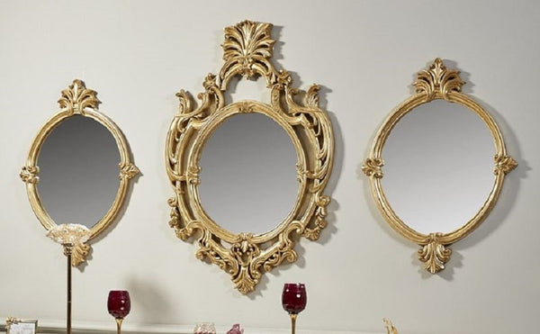 Casa Padrino luxury baroque mirror set gold - 3 Handmade wall mirrors in baroque style - Magnificent baroque furniture