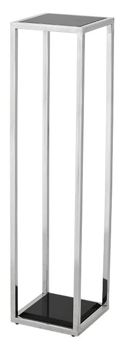 Casa Padrino argent table d'appoint de luxe 25 x 25 x H. 100 cm - table mobilier design