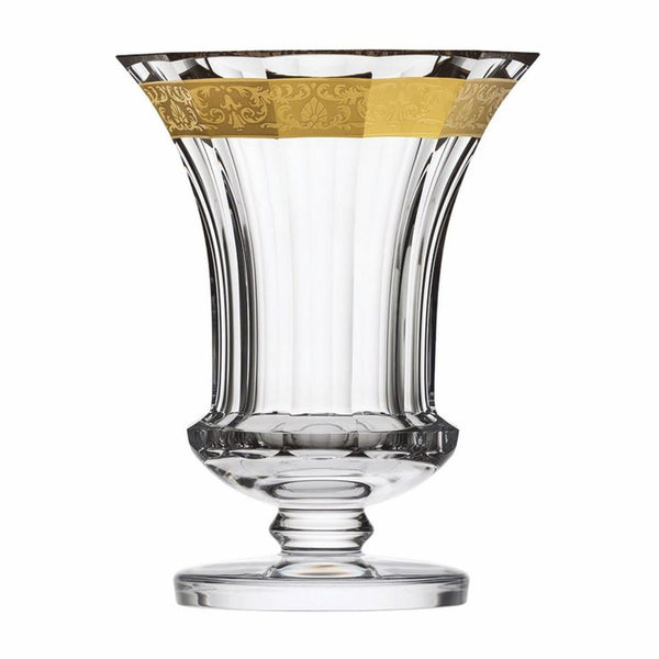 Casa Padrino vase baroque de luxe en verre cristal or Ø 19,7 x H. 25 cm - Soufflé bouche & poncé à la main